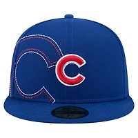 Casquette ajustée 59FIFTY Royal Chicago Cubs pour homme New Era
