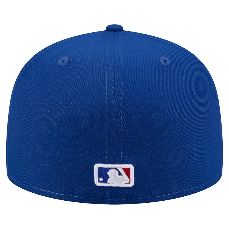 Casquette ajustée 59FIFTY Royal Chicago Cubs pour homme New Era
