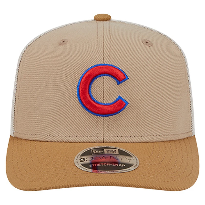 Casquette ajustable New Era Stone Chicago Cubs 9SEVENTY Trucker pour homme