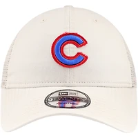 Casquette de camionneur réglable New Era Stone Chicago Cubs Game Day 9TWENTY pour hommes