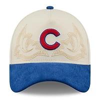 Men's New Era Stone Chicago Cubs Western Stitch 9FORTY A-Frame Adjustable Hat