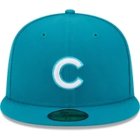 Men's New Era Turquoise Chicago Cubs 59FIFTY Fitted Hat