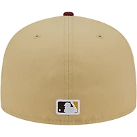 Men's New Era Vegas Gold/Cardinal Chicago Cubs 2-Tone 59FIFTY Fitted Hat