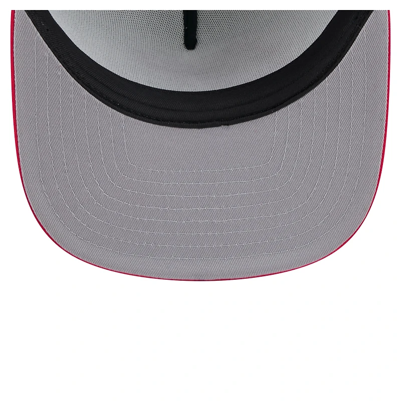 Men's New Era White/Red Chicago Cubs Retro Script Trucker 9FIFTY Snapback Hat