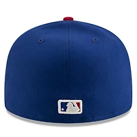 Casquette ajustée 59FIFTY On-Field des Chicago Cubs, collection alternative authentique, blanche/bleue New Era pour homme