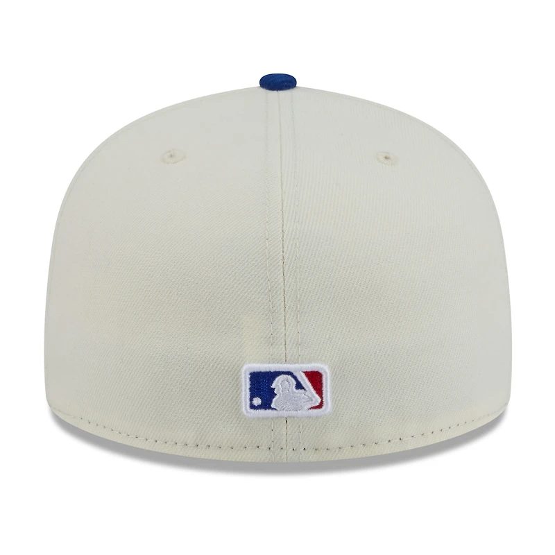 Men's New Era White/Royal Chicago Cubs Blossom 59FIFTY Fitted Hat