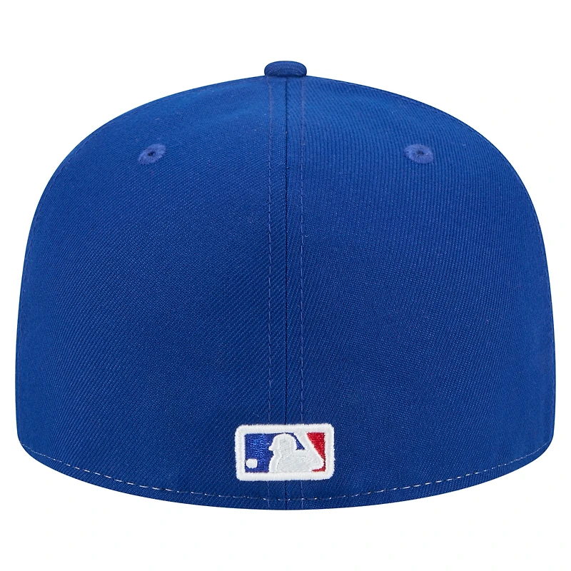 Men's New Era White/Royal Chicago Cubs Repeat 59FIFTY Fitted Hat