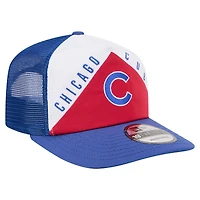 Men's New Era White/Royal Chicago Cubs Retro Cut 19TWENTY Adjustable Trucker Hat