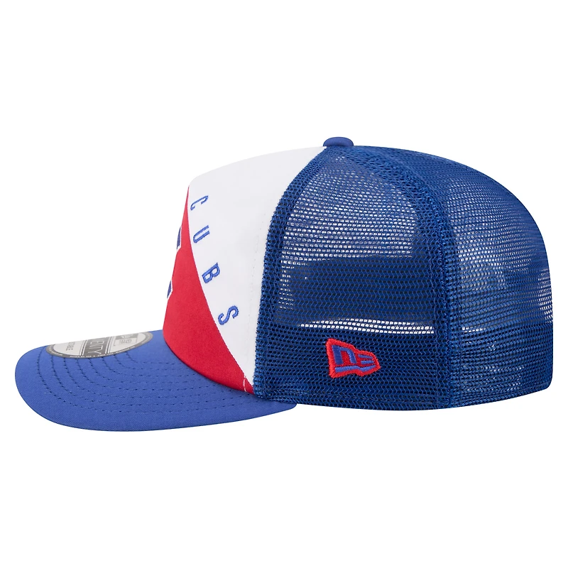 Men's New Era White/Royal Chicago Cubs Retro Cut 19TWENTY Adjustable Trucker Hat