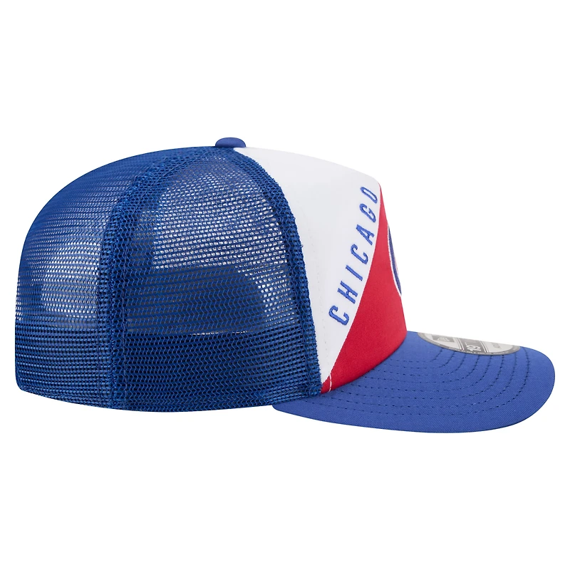 Men's New Era White/Royal Chicago Cubs Retro Cut 19TWENTY Adjustable Trucker Hat