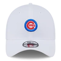 Casquette 39THIRTY Flex blanche des Chicago Cubs de New Era pour homme