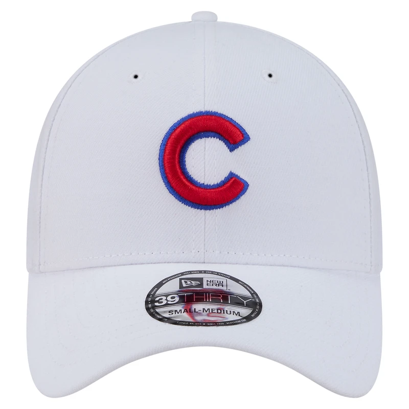 Men's New Era White Chicago Cubs 39THIRTY Flex Hat