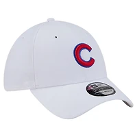 Men's New Era White Chicago Cubs 39THIRTY Flex Hat