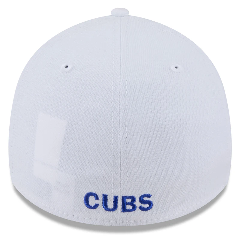 Casquette 39THIRTY Flex blanche des Chicago Cubs de New Era pour homme