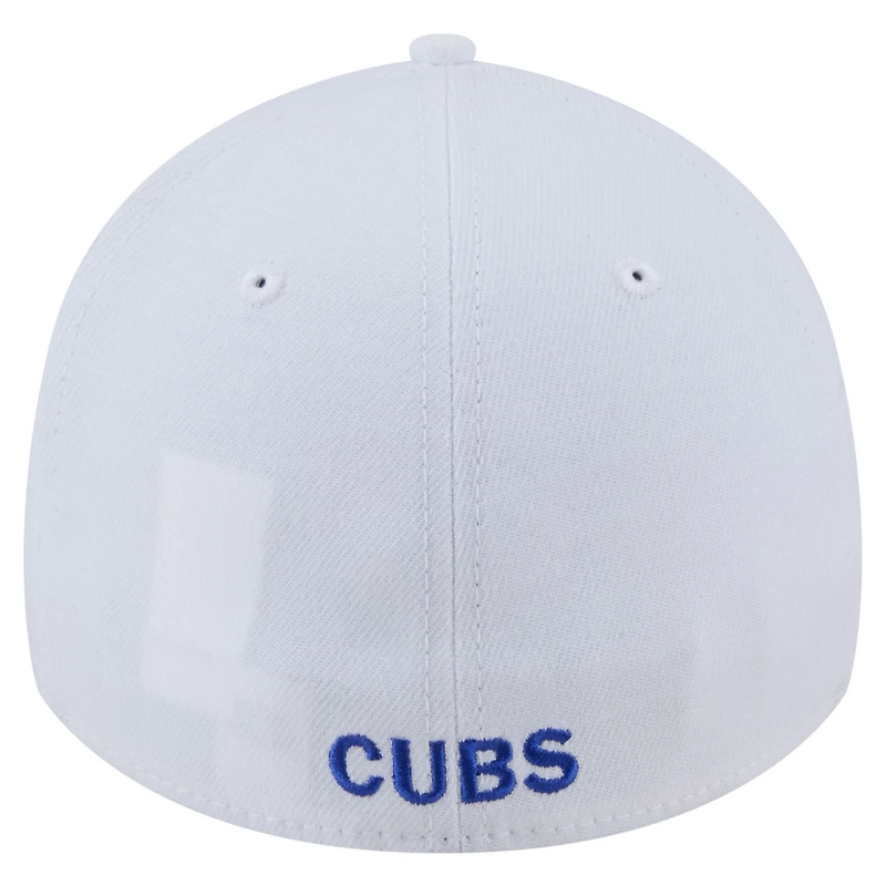 Men's New Era White Chicago Cubs 39THIRTY Flex Hat