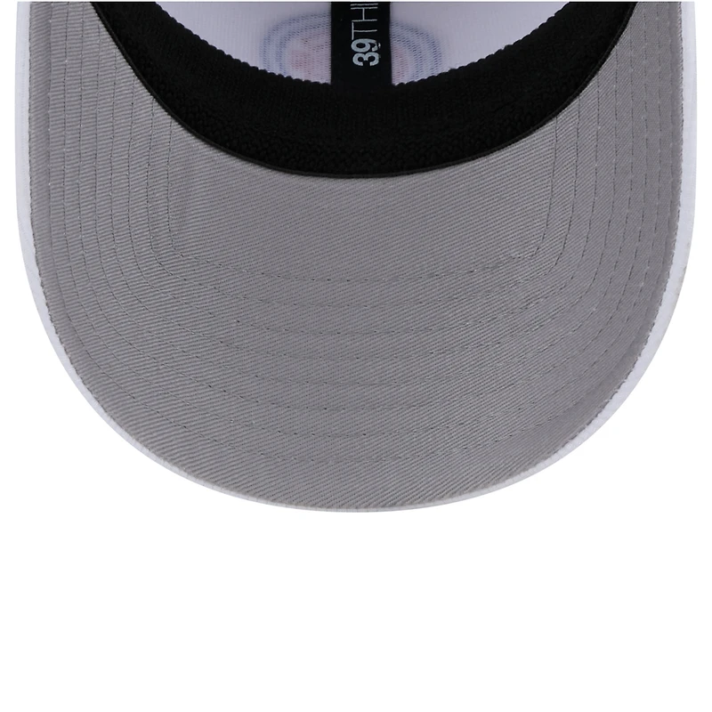 Casquette 39THIRTY Flex blanche des Chicago Cubs de New Era pour homme