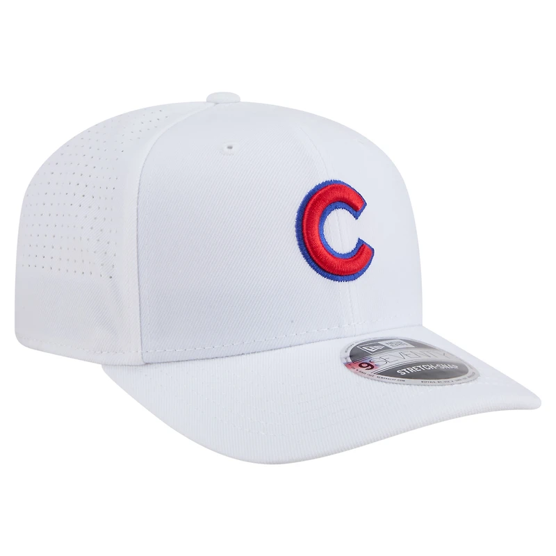 Casquette ajustable COOLERA 9SEVENTY blanche des Chicago Cubs de New Era pour homme