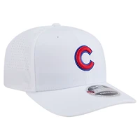 Casquette ajustable COOLERA 9SEVENTY blanche des Chicago Cubs de New Era pour homme