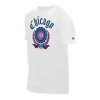 T-shirt New Era blanc à imprimé Fleur des Chicago Cubs pour homme