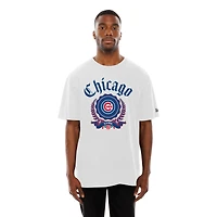 T-shirt New Era blanc à imprimé Fleur des Chicago Cubs pour homme