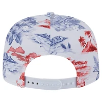 Casquette snapback blanche à imprimé Island Golfer des Chicago Cubs de New Era pour homme
