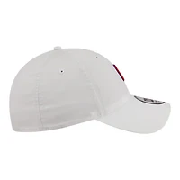Casquette New Era blanche pour homme Chicago Cubs, modèle classique décontracté en tissu ripstop, ajustable