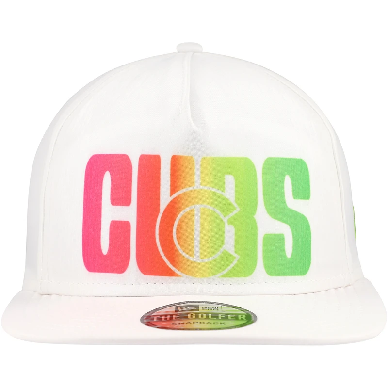 Casquette snapback Spring Spectrum Golfer New Era pour hommes, blanche