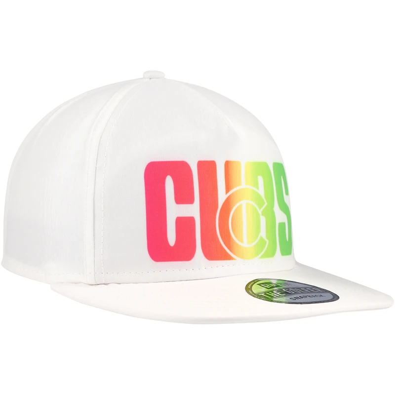 Casquette snapback Spring Spectrum Golfer New Era pour hommes, blanche
