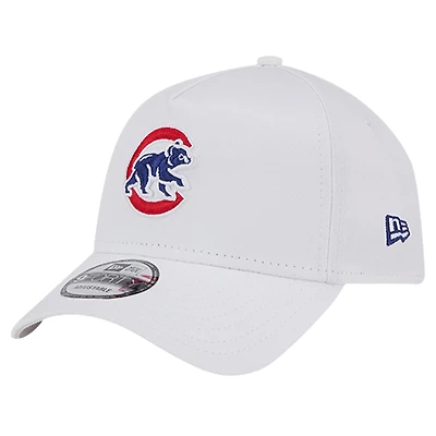 Men's New Era White Chicago Cubs TC A-Frame 9FORTY Adjustable Hat
