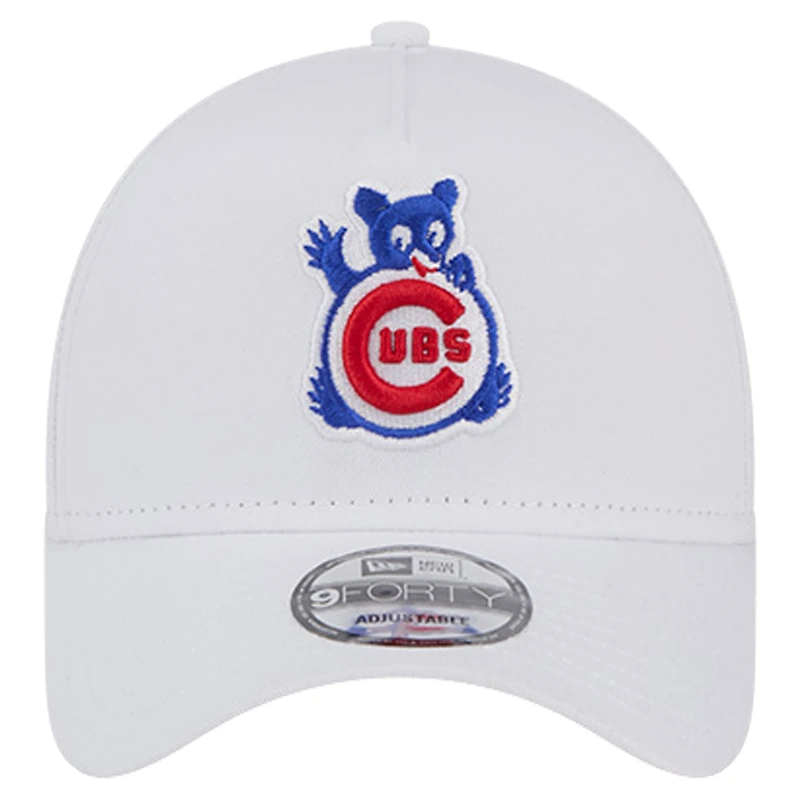 Casquette réglable blanche Chicago Cubs TC A-Frame 9FORTY New Era pour hommes