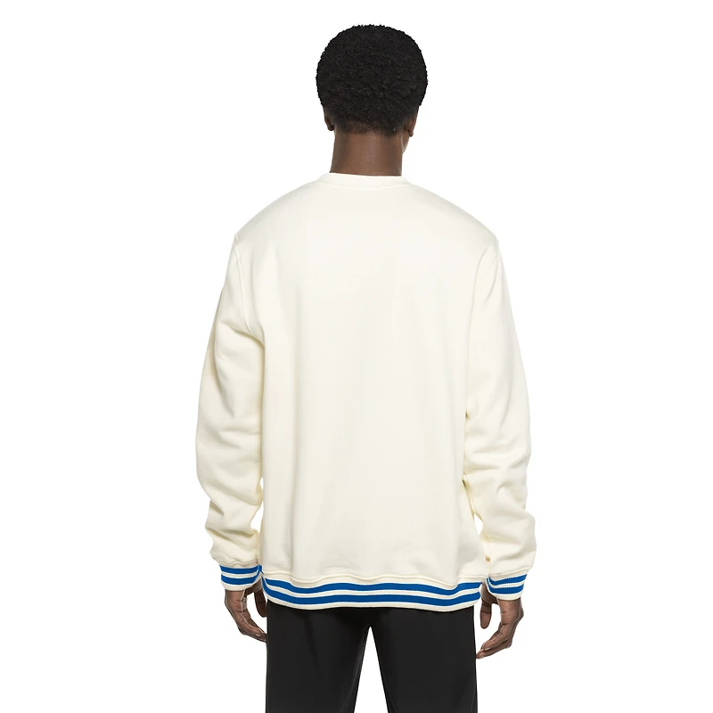 Men's New Era White Chicago Cubs Throwback Sweatshirt