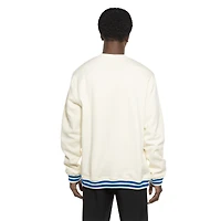 Men's New Era White Chicago Cubs Throwback Sweatshirt