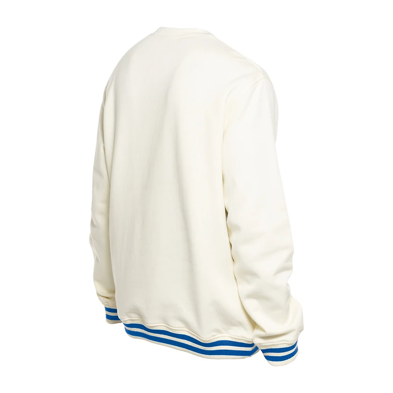 Men's New Era White Chicago Cubs Throwback Sweatshirt