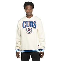 Men's New Era White Chicago Cubs Throwback Sweatshirt