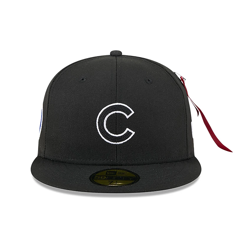 Men's New Era x Alpha Industries  Black Chicago Cubs 59FIFTY Fitted Hat