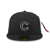 Men's New Era x Alpha Industries  Black Chicago Cubs 59FIFTY Fitted Hat