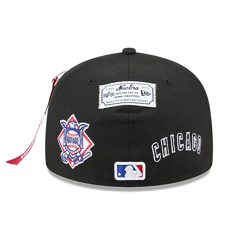 Men's New Era x Alpha Industries  Black Chicago Cubs 59FIFTY Fitted Hat