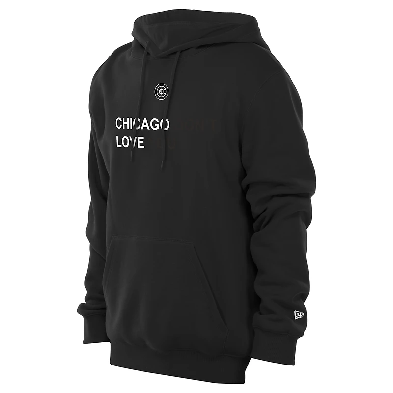 Sweat à capuche noir New Era x j-FROST pour homme des Chicago Cubs