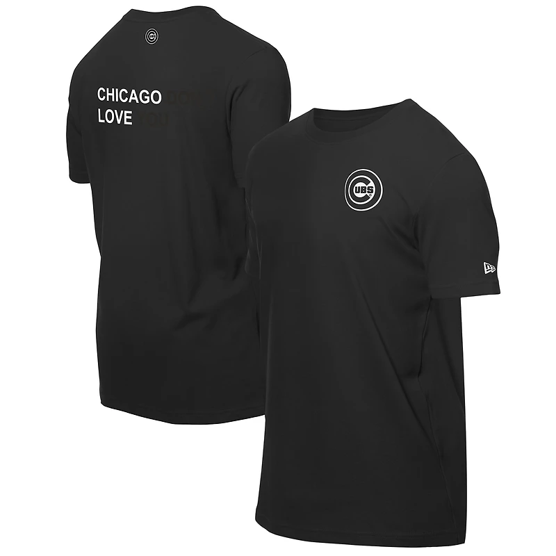 T-shirt noir New Era x j-FROST pour homme des Chicago Cubs