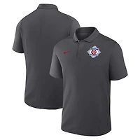 Men's Nike Anthracite Chicago Cubs 150th Anniversary Victory Dri-FIT Polo
