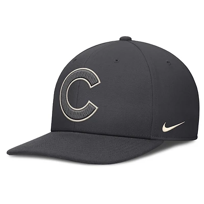 Men's Nike Anthracite Chicago Cubs Statement Pro Snapback Hat