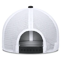 Casquette trucker Nike Chicago Cubs camouflage noire et blanche pour homme, modèle Rise, technologie Dri-FIT, ajustable