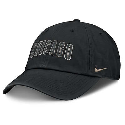 Men's Nike Natural Chicago Cubs Camo Pack Club Adjustable Hat