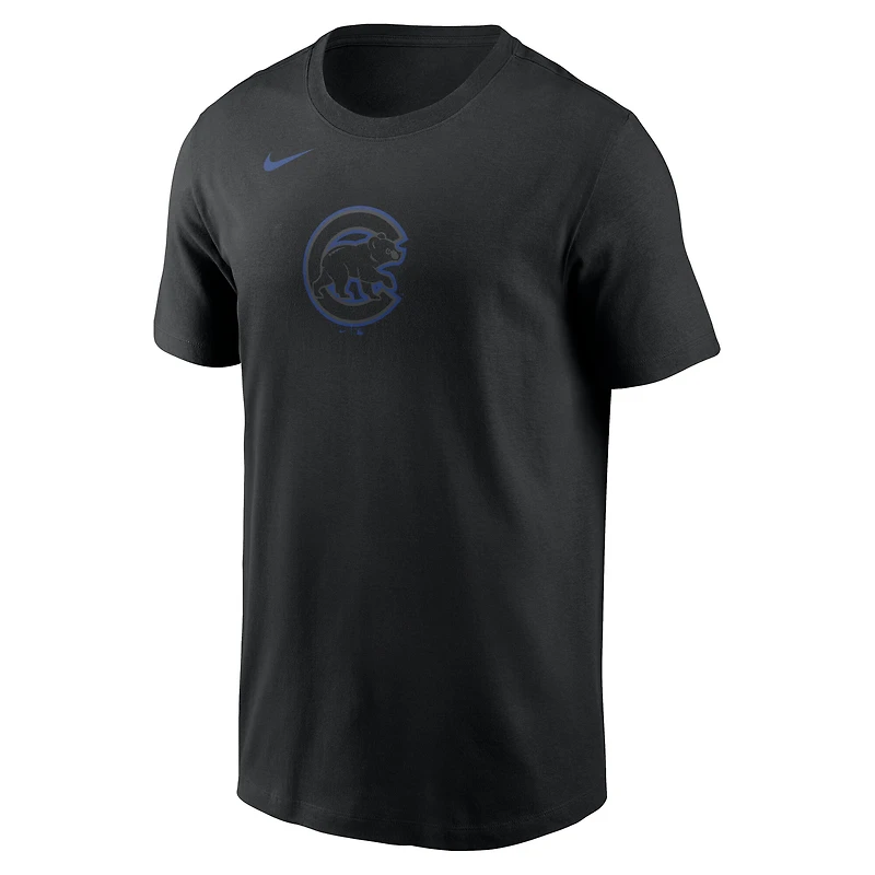 Men's Nike Black Chicago Cubs Color Pop T-Shirt