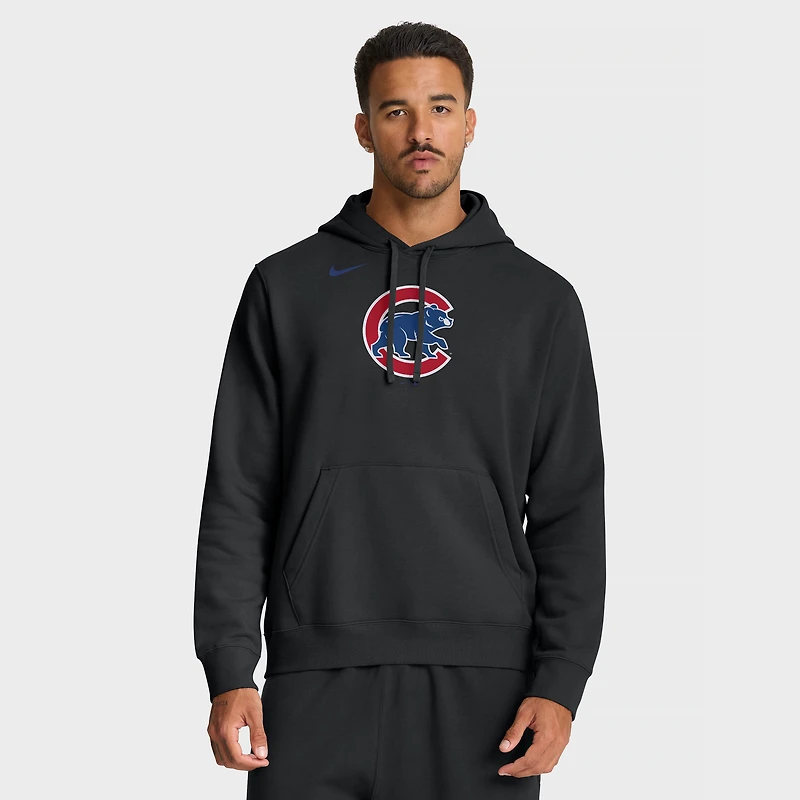 Men's Nike Black Chicago Cubs Dri-Fit Club Hoodie