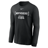 Men's Nike Black Chicago Cubs Local Nickname Long Sleeve T-Shirt