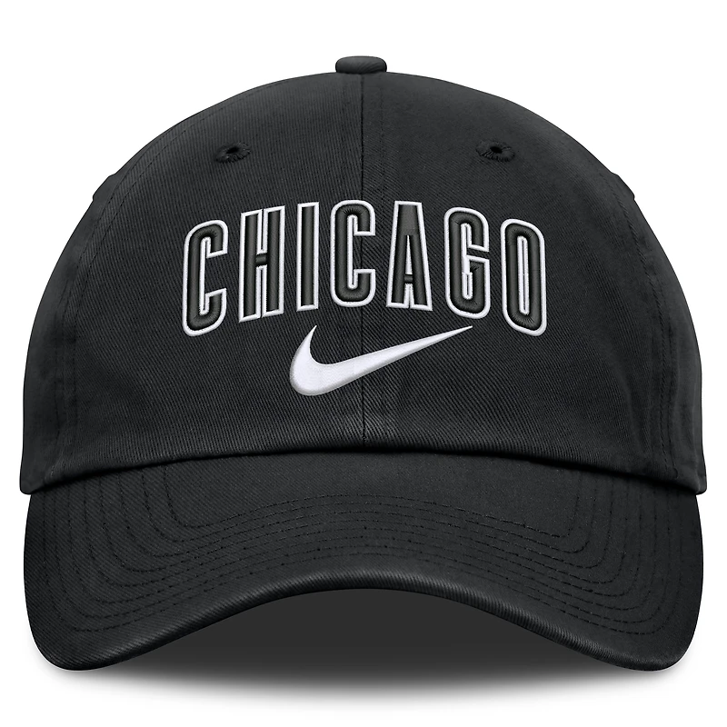 Men's Nike Black Chicago Cubs Primetime Club Adjustable Hat