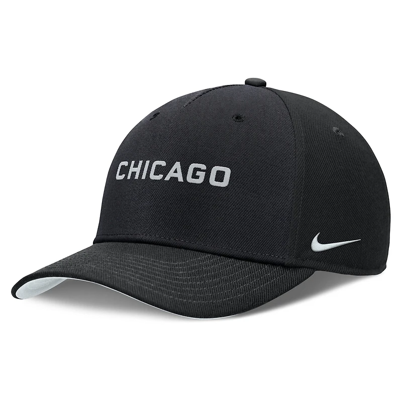 Men's Nike  Black Chicago Cubs Rise Performance Adjustable Hat