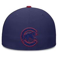 Men's Nike Blue Chicago Cubs Wordmark Dri-FIT Round Bill True Fitted Hat