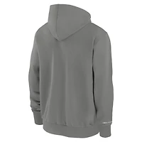 Men's Nike Charcoal Chicago Cubs Authentic Collection Travel Performance Full-Zip Hoodie